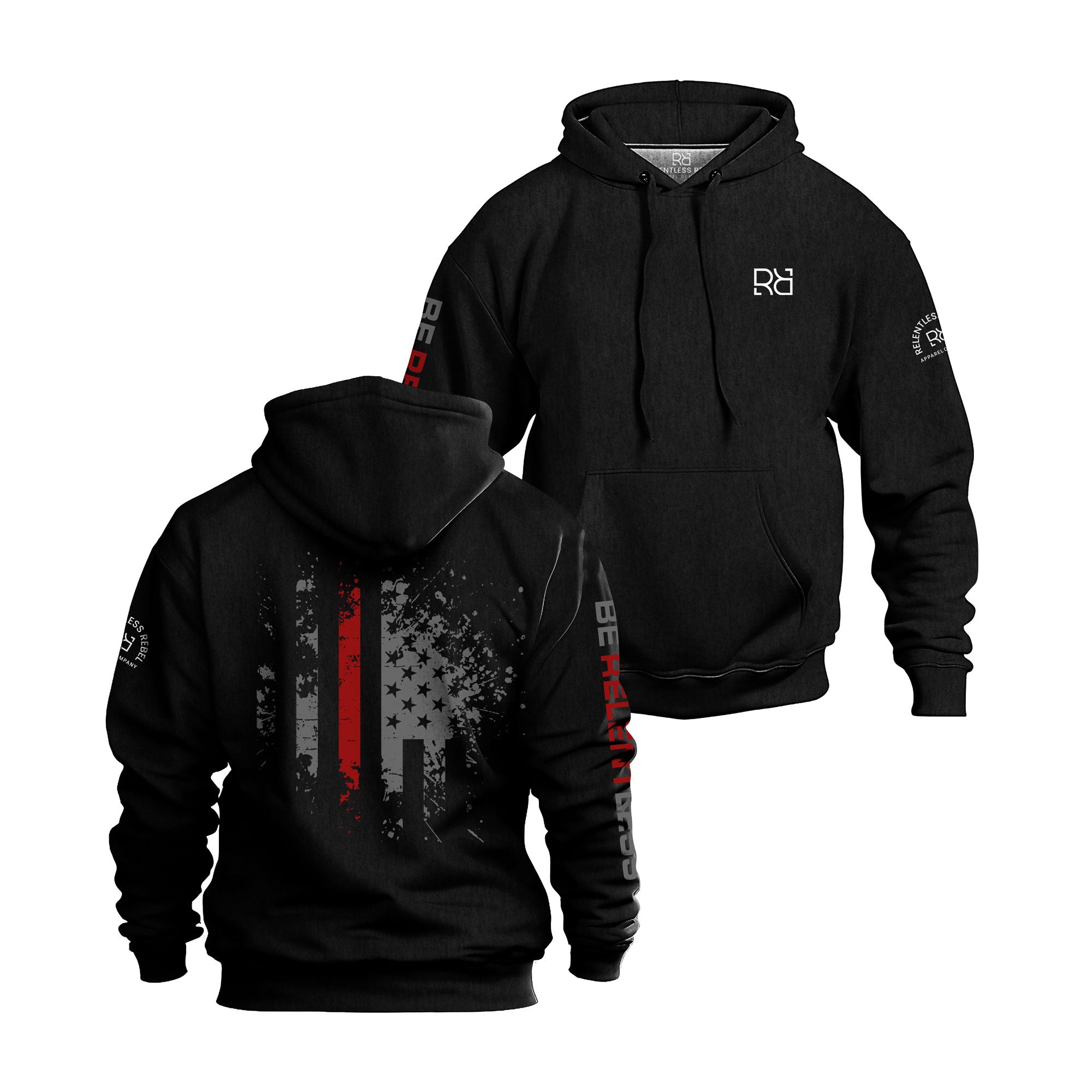 Be Relentless | Sleeve | R | Men's Hoodie – Relentless Rebel Apparel