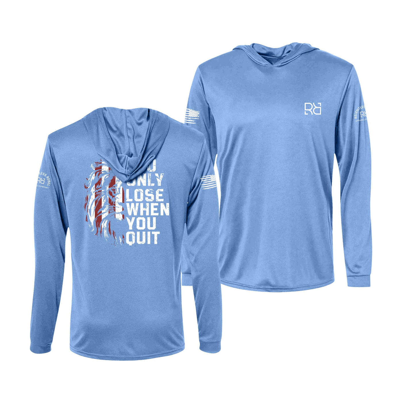 Bimini Blue You Only Lose When You Quit Men's Dri Fit