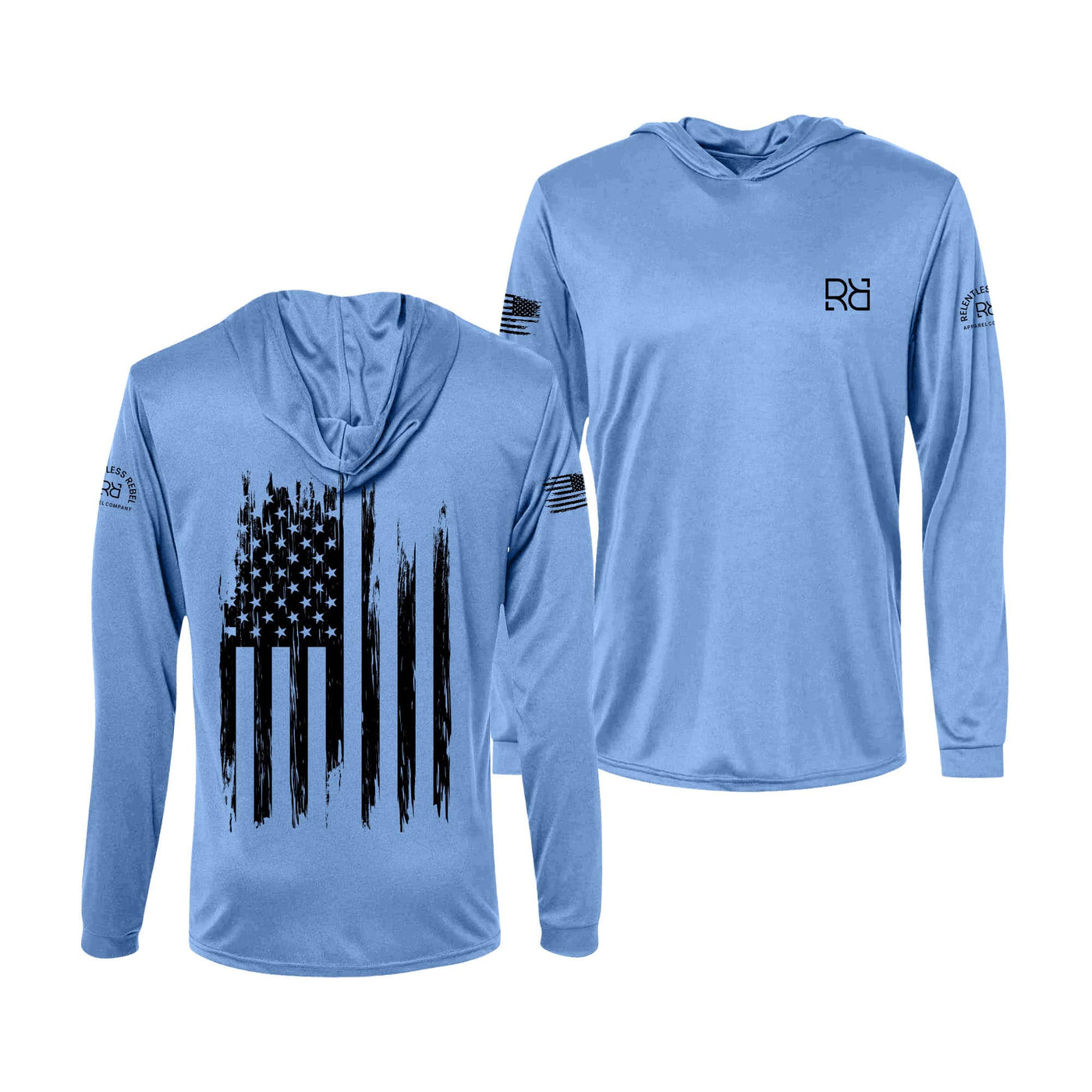 Bimini Blue Rebel Patriot Flag Men's Dri FIt