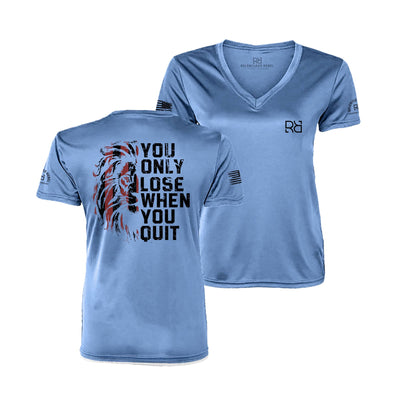 Bimini Blue You Only Lose When You Quit Dry Fit Tee