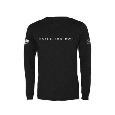 Black Raise the Bar Men's Long Sleeve