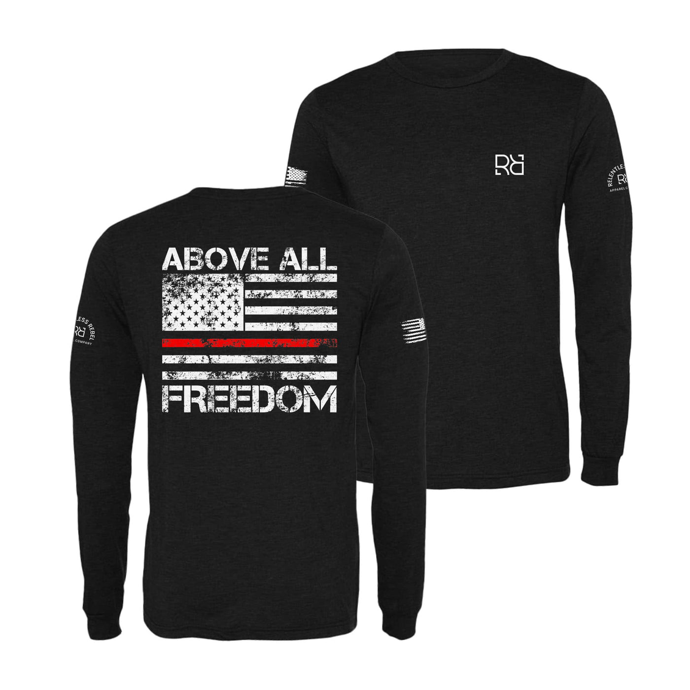 Black Above All Freedom Men's Long Sleeve