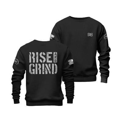 Black Rise and Grind Crew Neck Sweatshirt