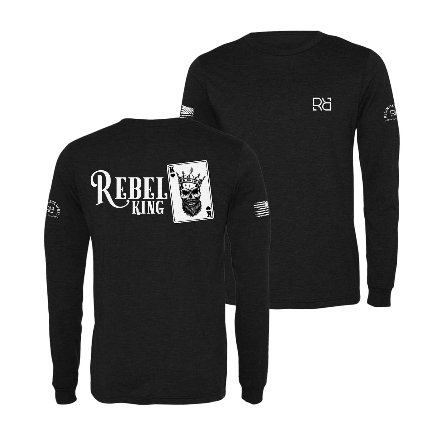 Black Rebel King Men's Long Sleeve