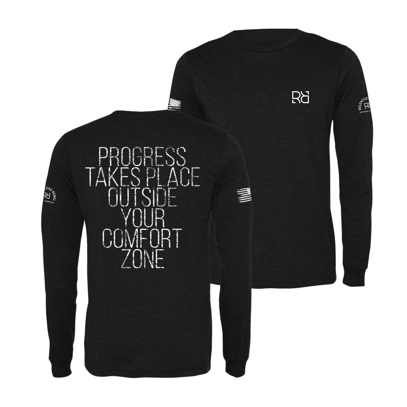 Black Progress Takes Place... Men's Long Sleeve