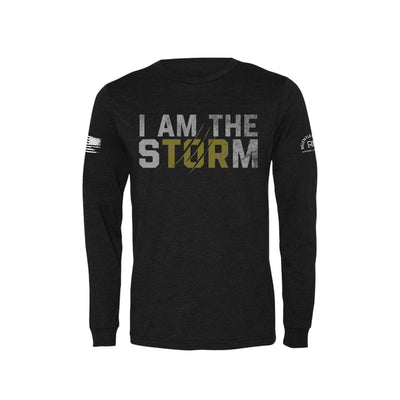 Black I Am The Storm Men's Long Sleeve