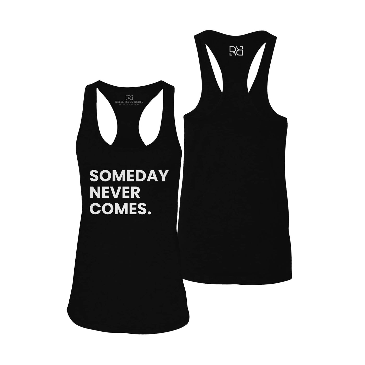 Black Someday Never Comes Women's Racerback Tank