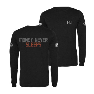 Black Money Never Sleeps Men's Long Sleeve