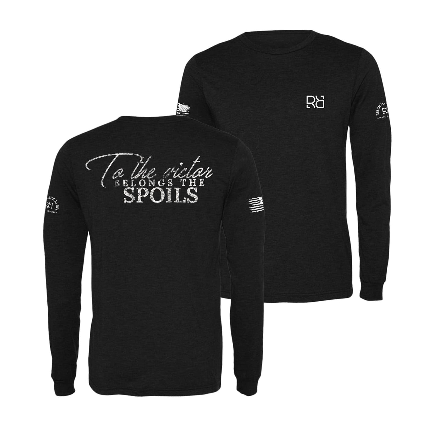 Black To The Victor Belongs the Spoils Men's Long Sleeve