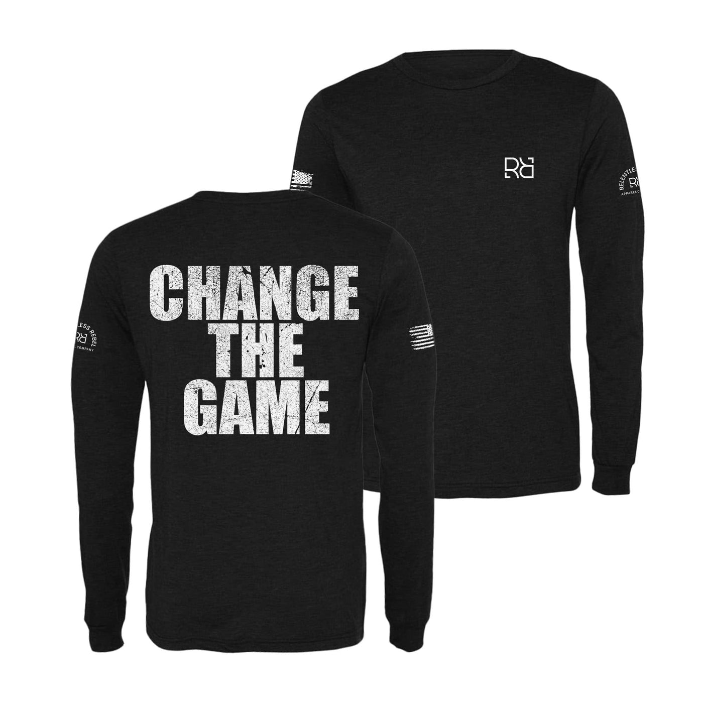 Black Change the Game Men's Long Sleeve