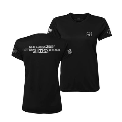 Black Work Hard in Silence Women's Dry Fit