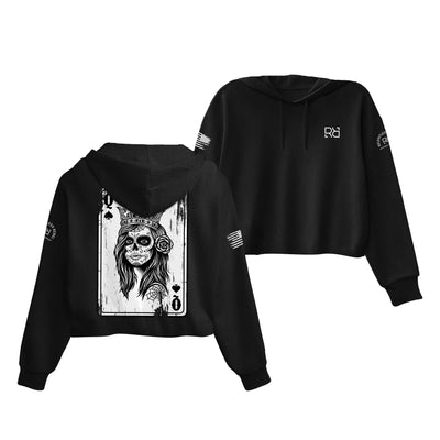 Black Rebel Queen Women's Cropped Hoodie