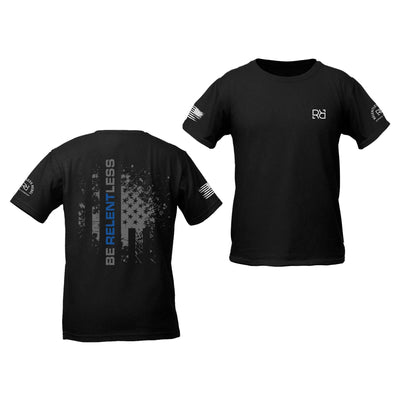 Black Be Relentless Law Enforcement Edition Youth Tee