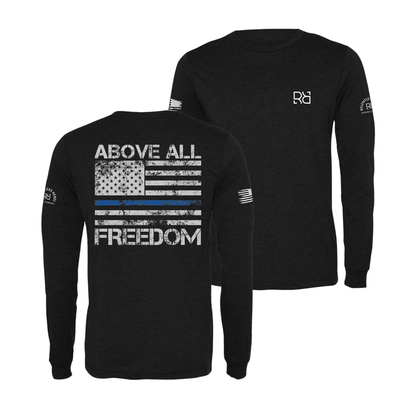 Black Above All Freedom Men's Long Sleeve