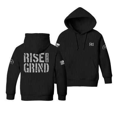 Black Rise and Grind Youth Hoodie