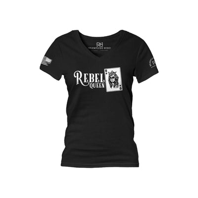 Black Rebel Queen Women's V-Neck Tee