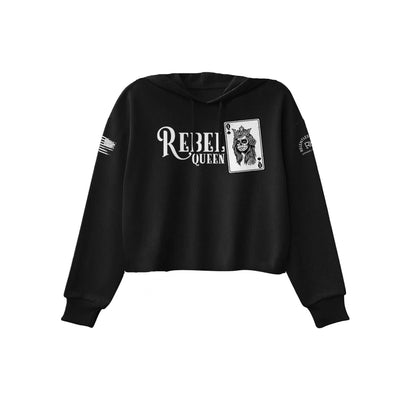 Black Rebel Queen Women's Cropped Hoodie