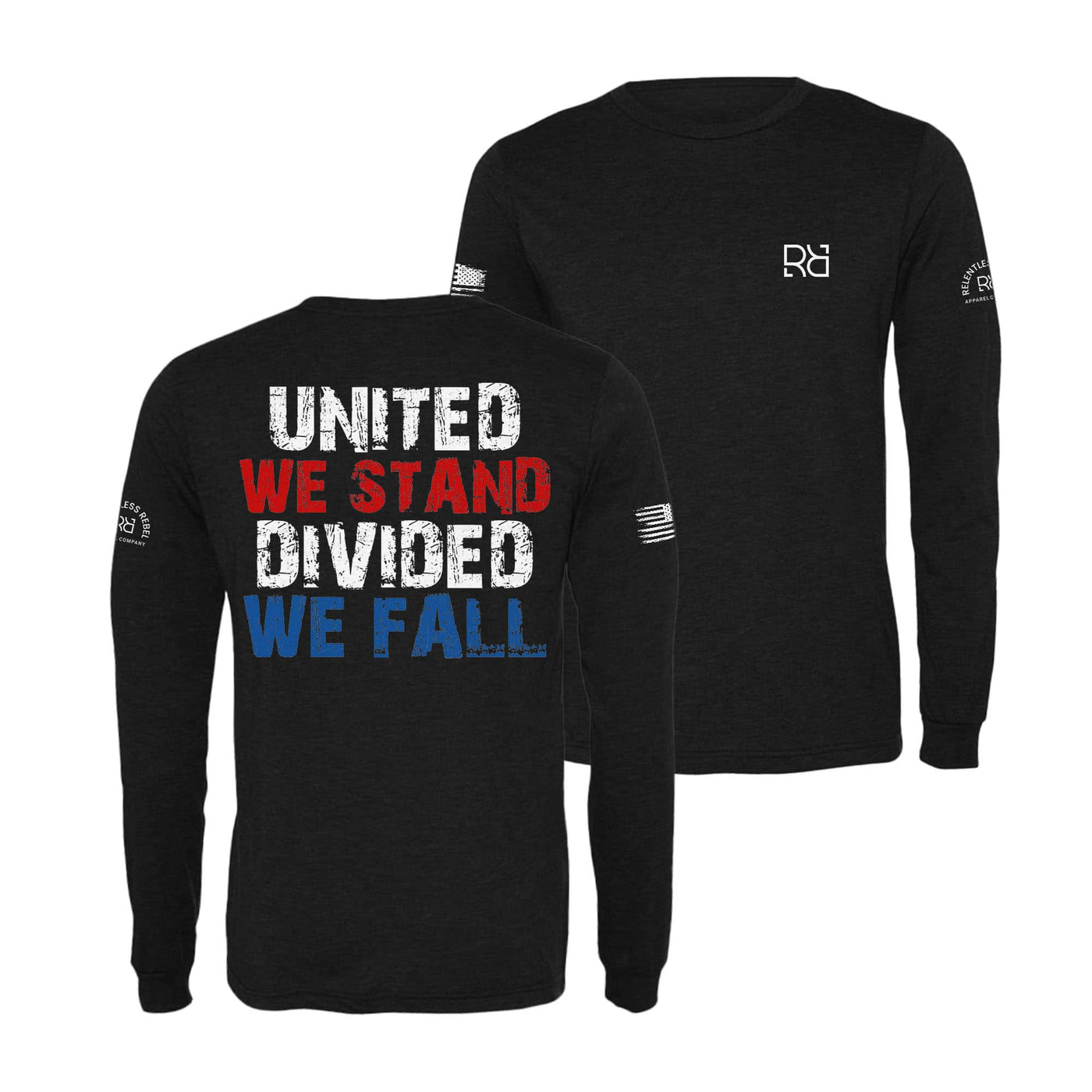 Black United We Stand Divided We Fall Men's Long Sleeve