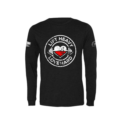 Black Lift Heavy Love Hard Men's Long Sleeve