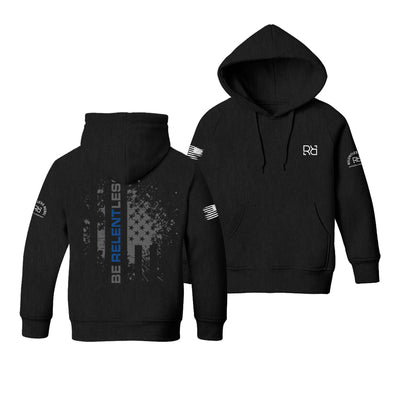 Black Be Relentless Law Enforcement Edition Youth Hoodie