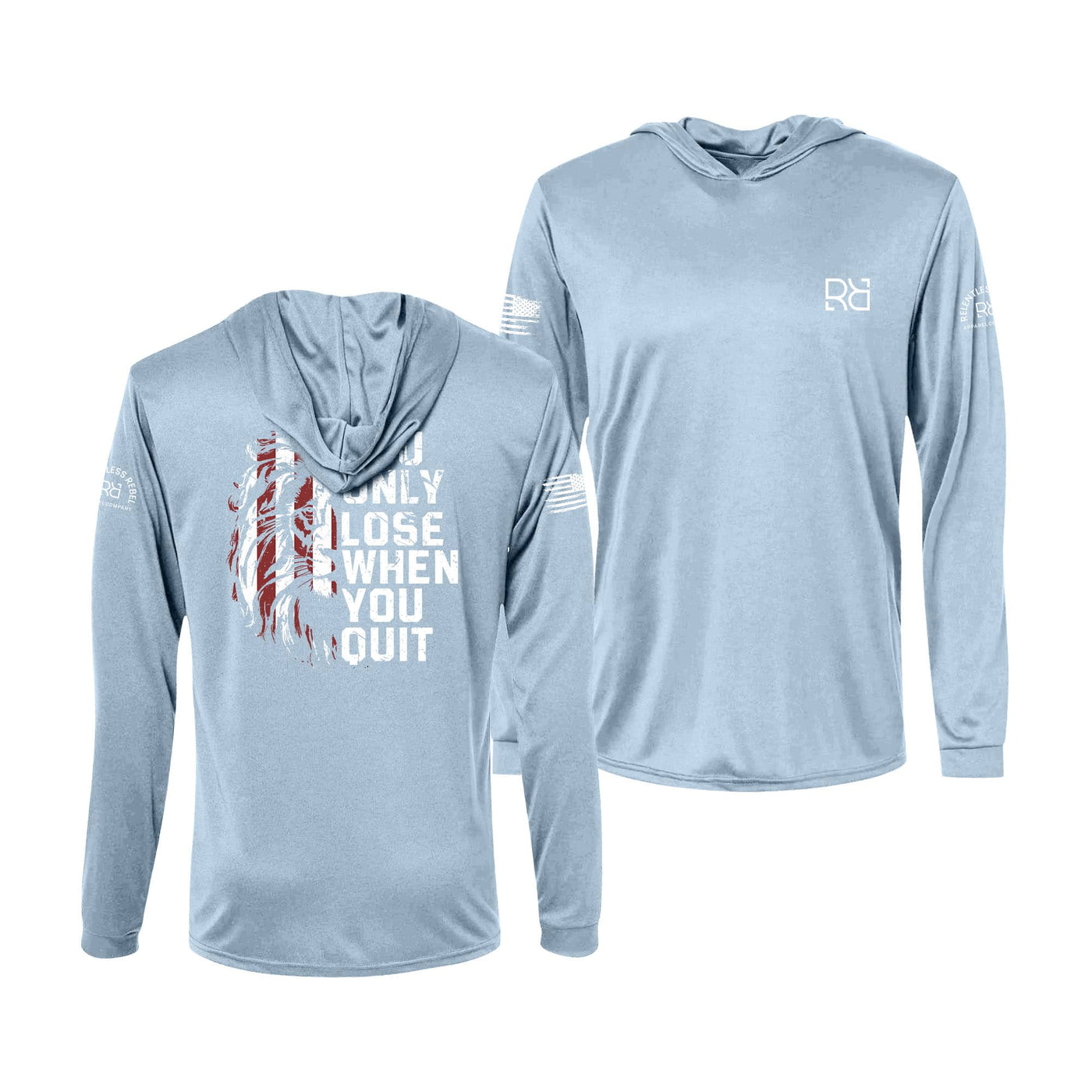 Blue Mist You Only Lose When You Quit Men's Dri Fit