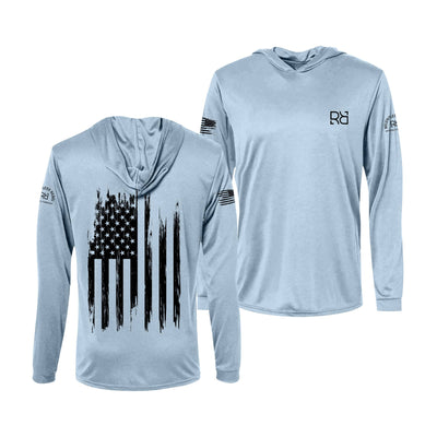 Blue Mist Rebel Patriot Flag Men's Dri FIt