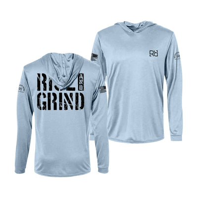 Blue Mist Rise and Grind Men's Long Sleeve Dry Fit