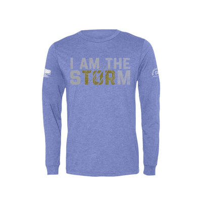 Blue I Am The Storm Men's Long Sleeve