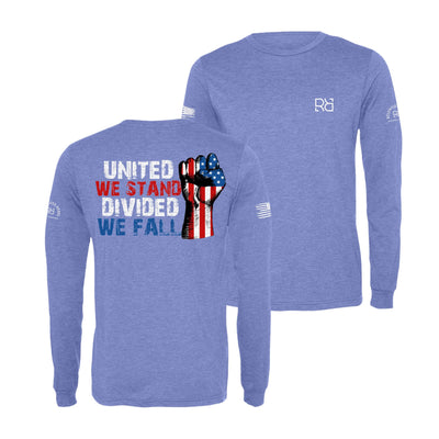 Blue United We Stand Divided We Fall Men's Long Sleeve