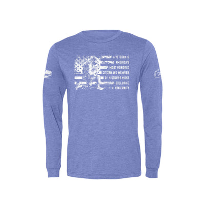 Blue A Veteran Men's Long Sleeve Tee