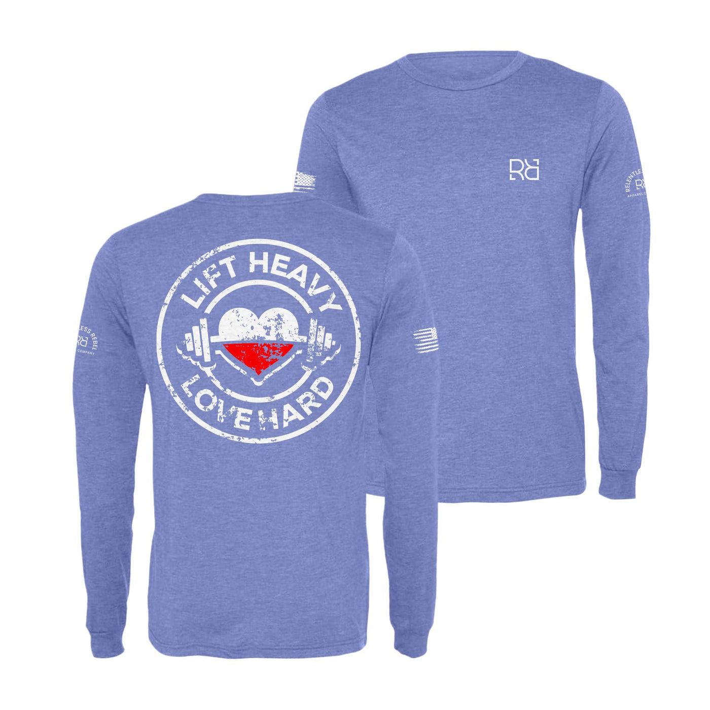 Blue Lift Heavy Love Hard Long Sleeve Shirt