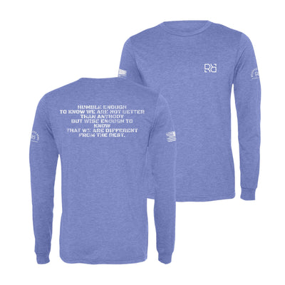 Blue Humble Enough to Know Men's Long Sleeve