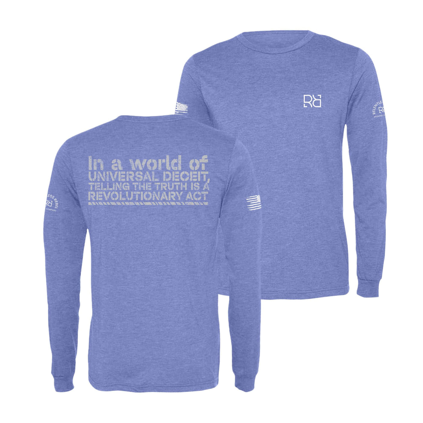 Blue In A World of Universal Deceit Men's Long Sleeve