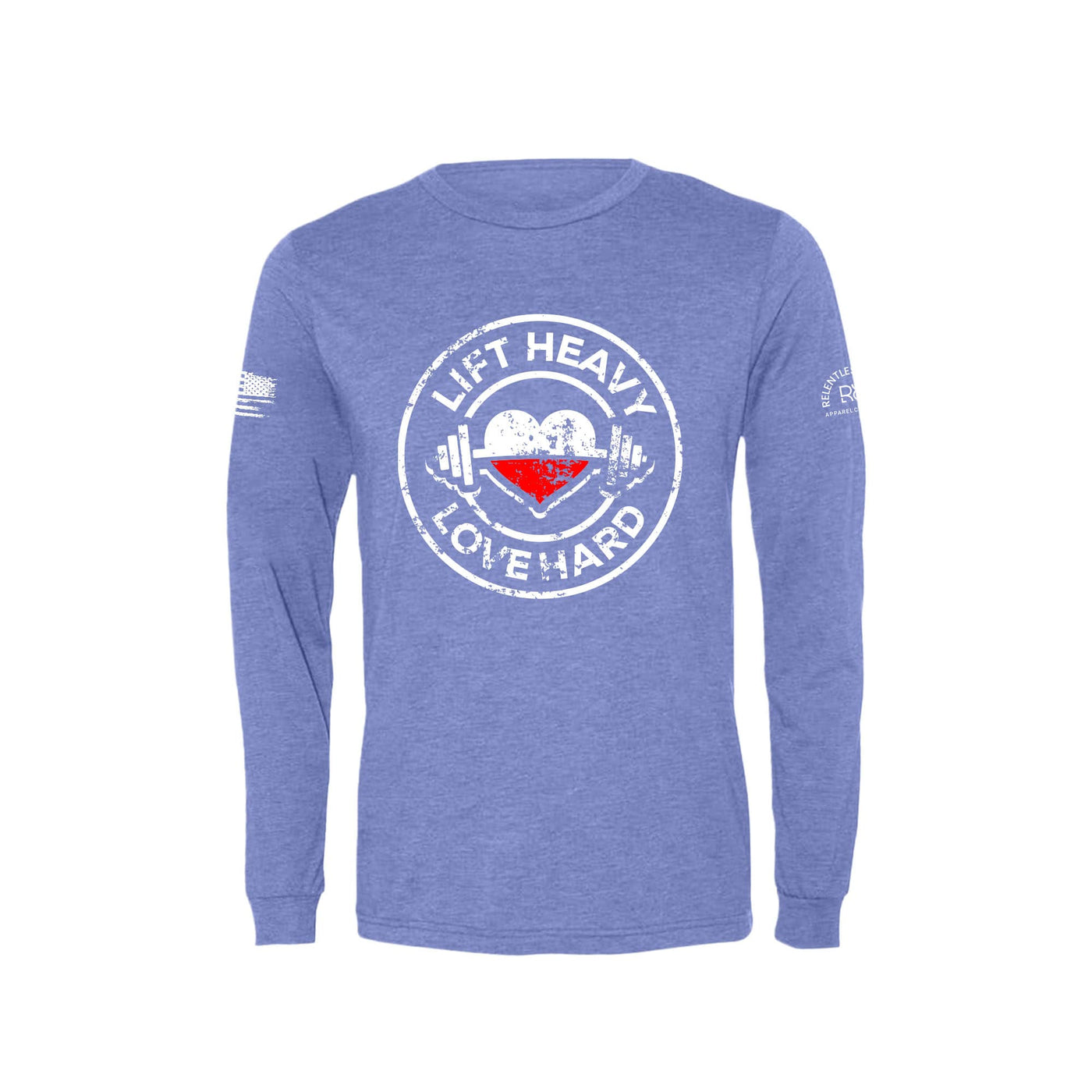 Blue Lift Heavy Love Hard Men's Long Sleeve