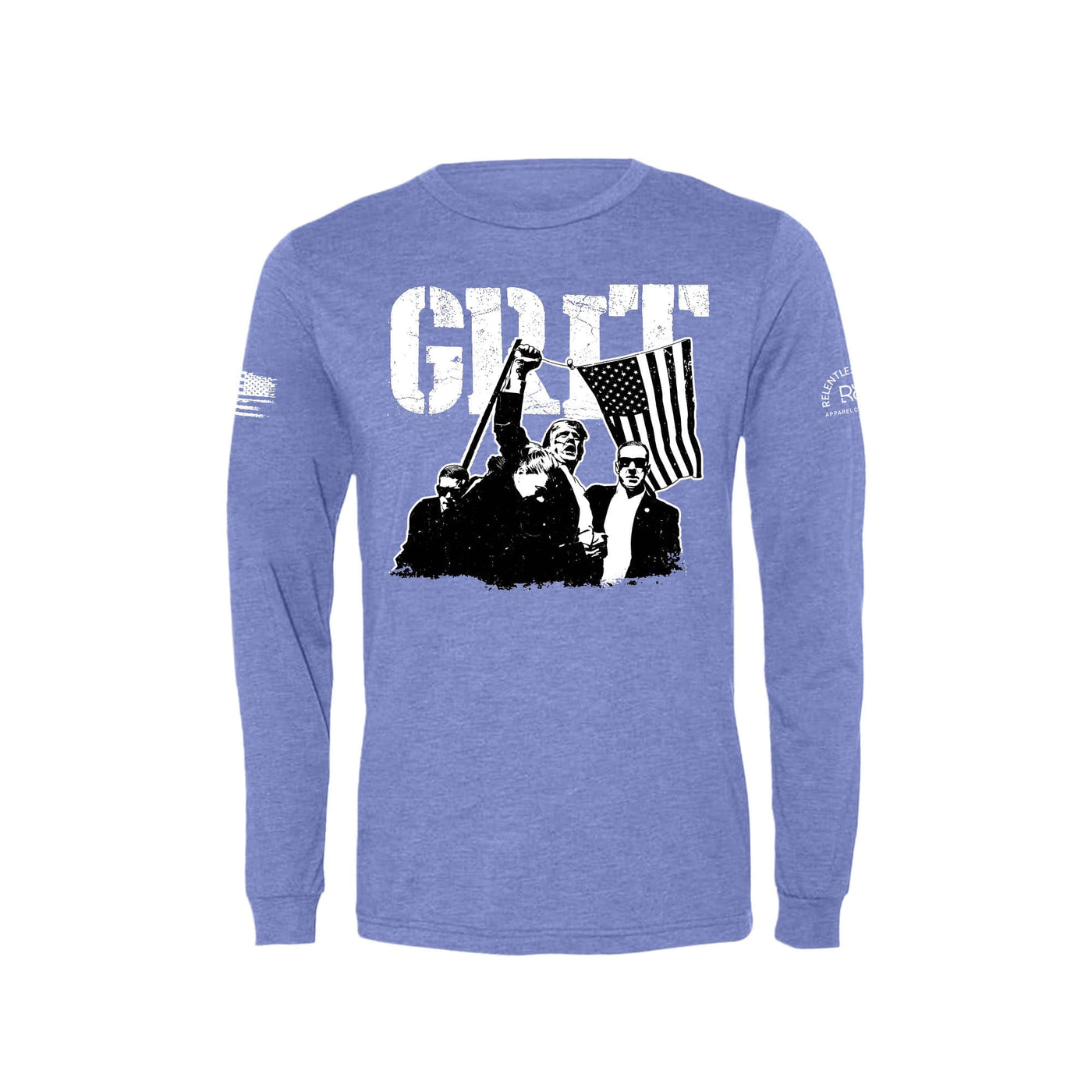 Blue GRIT DJT Men's Long Sleeve