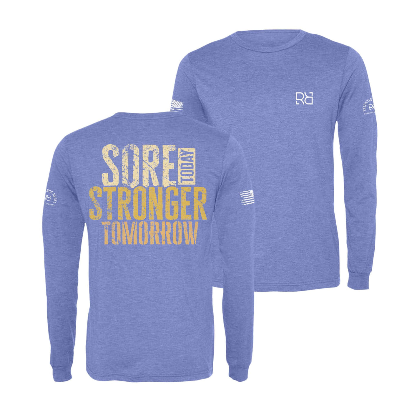 Blue Sore Today Stronger Tomorrow Men's Long Sleeve