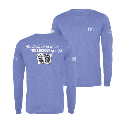 Blue The Harder You Work Men's Long Sleeve