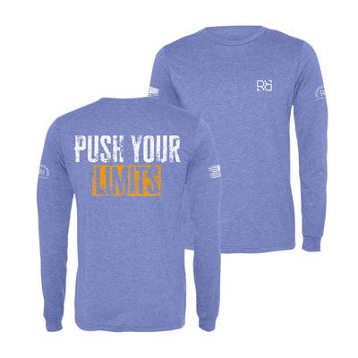 Blue Push Your Limits Men's Long Sleeve