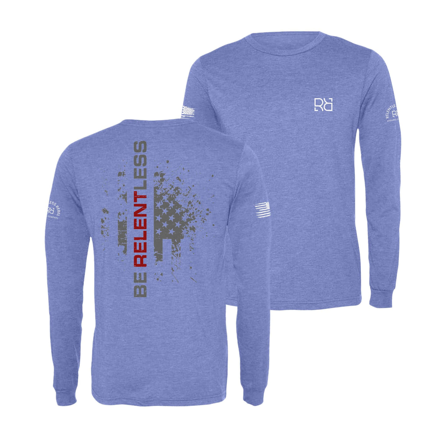 Blue Be Relentless Men's Dri Fit Long Sleeve