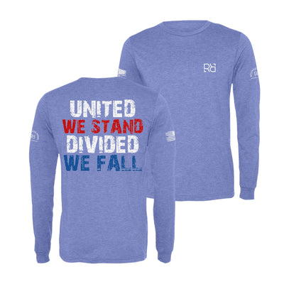 Blue United We Stand Divided We Fall Men's Long Sleeve