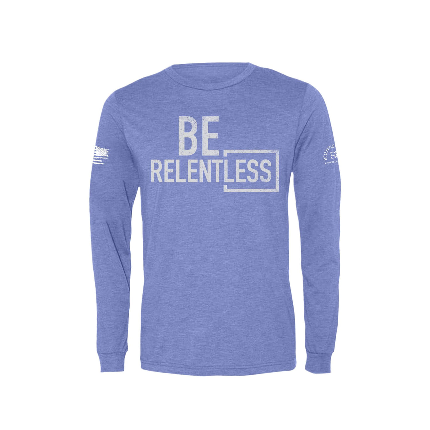 Be Relentless | W | Front | Men's Triblend Long Sleeve