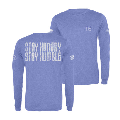 Blue Stay Hungry Say Humble Men's Dri Fit Long Sleeve