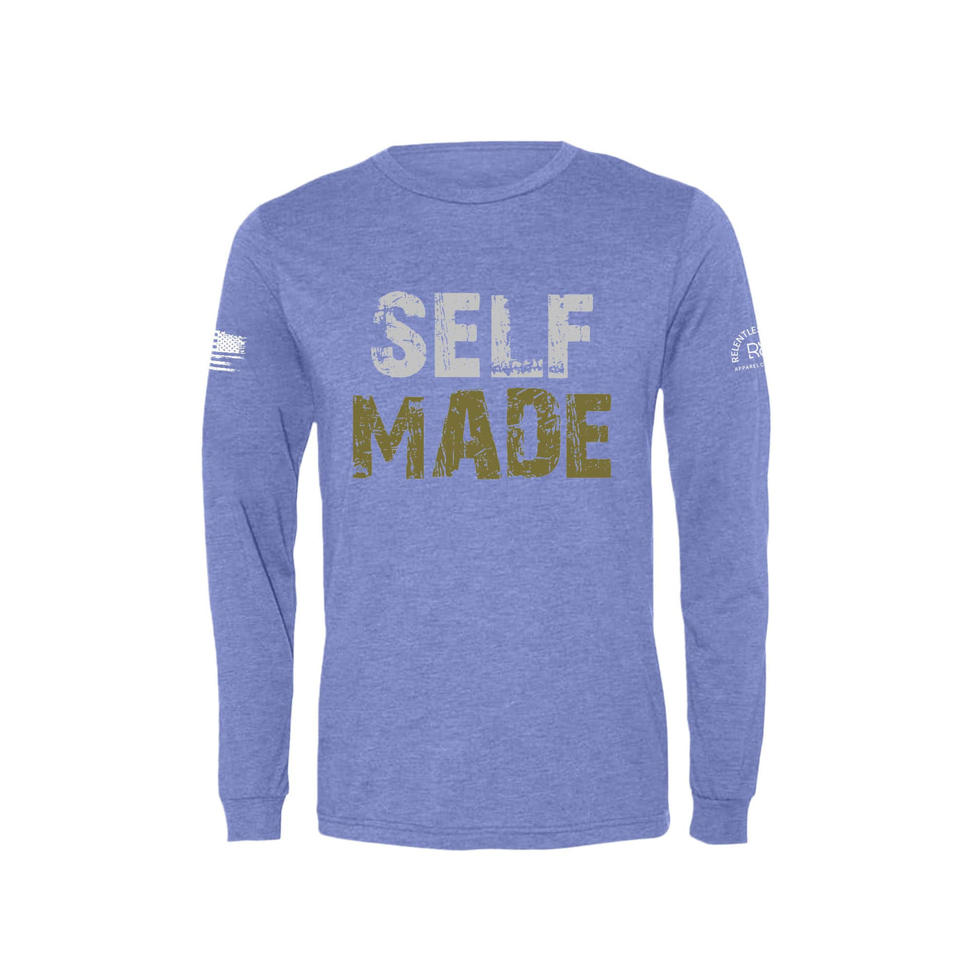 Blue Self Made Men's Long Sleeve Tee