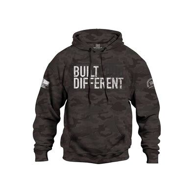 Built Different Black Camo Front Men's Hoodie