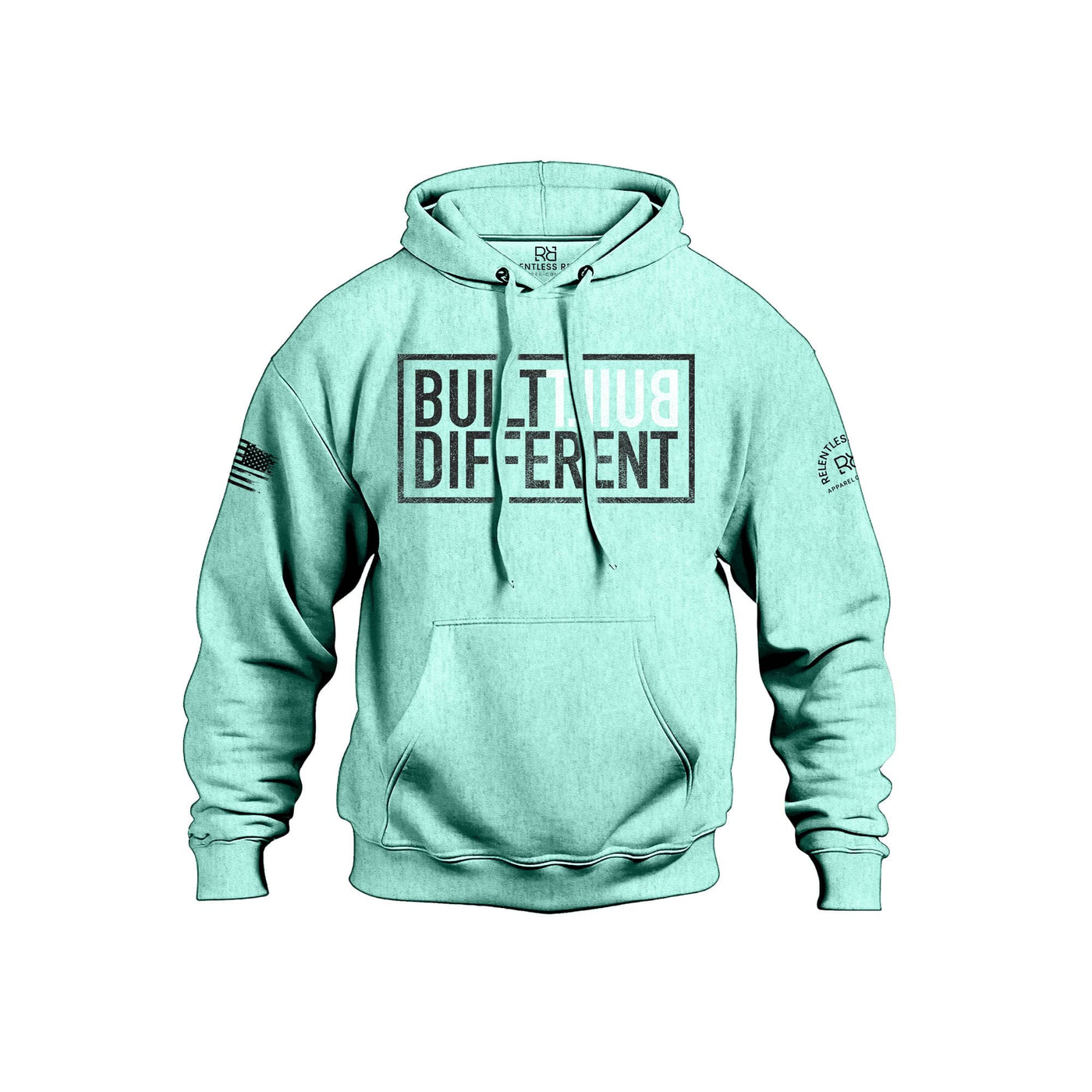 Diffent Front Built Different | Front | Men's Hoodie – Relentless Rebel Apparel