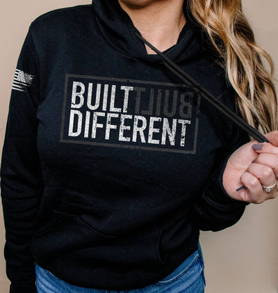 Black Built Different Women's Hoodie