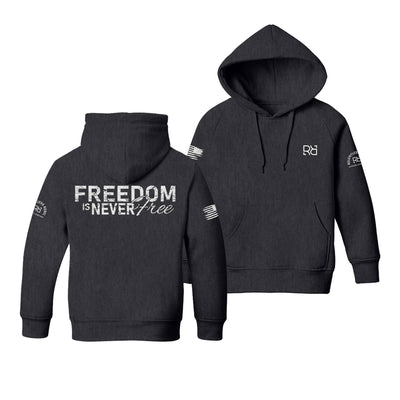 Charcoal Heather Freedom is never Free Youth Hoodie