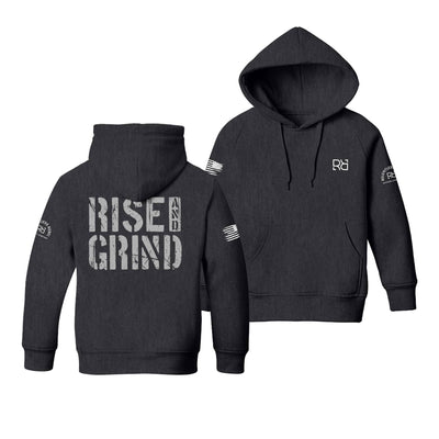 Charcoal Heather Rise and Grind Youth Hoodie