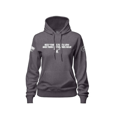 Charcoal Heather Keep Your Squats Low and Your Standards High Women's Hoodie