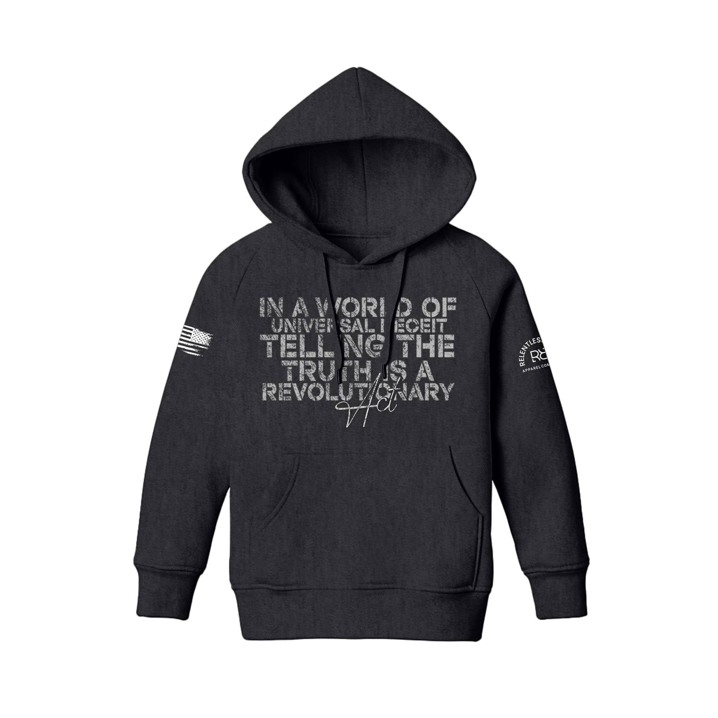 Charcoal In A World of Universal Deceit Youth Hoodie